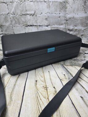 Laserline CD DVD Fold Out Storage Case 40 Disc Hard Shell Black Slide Latch Lock